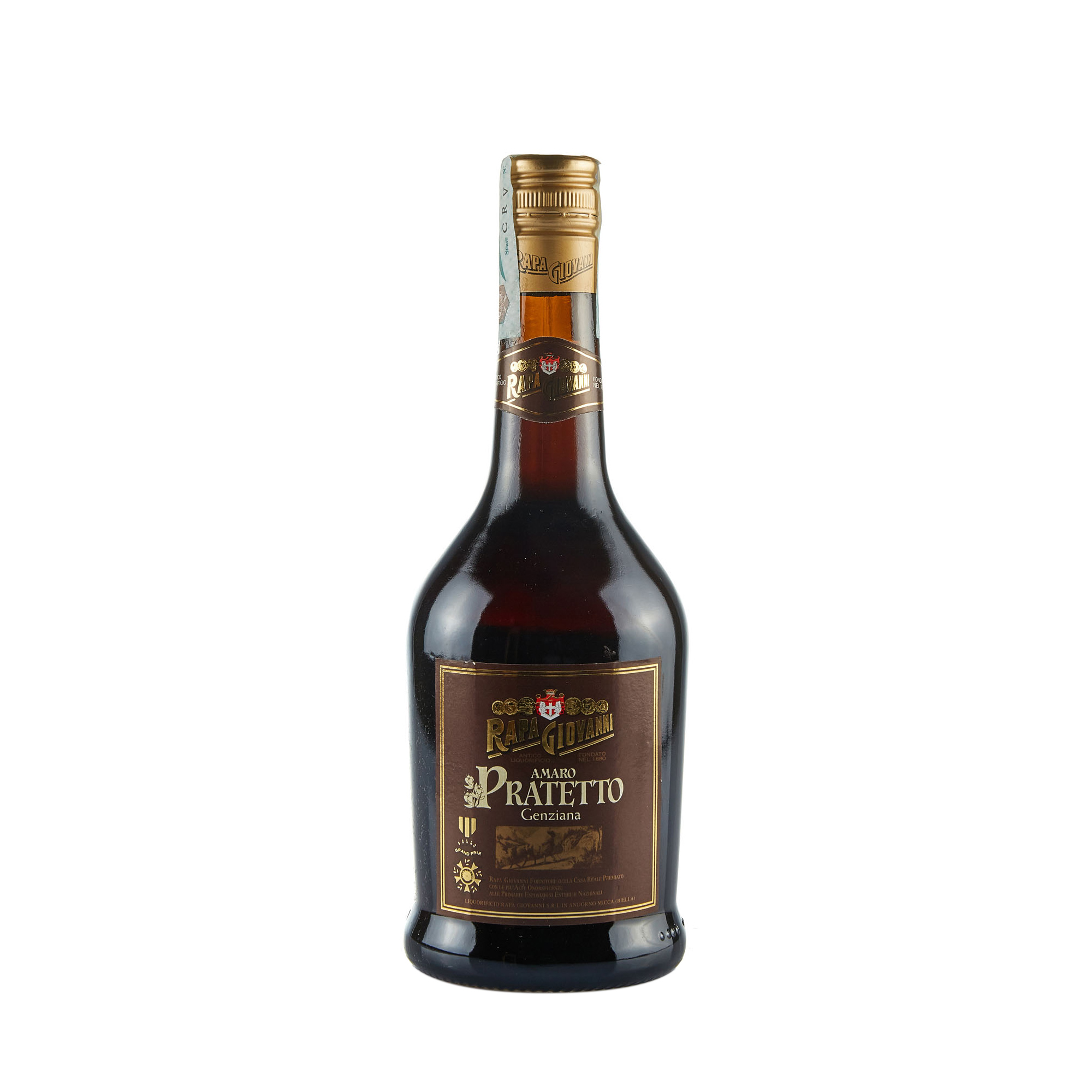 Amaro Pratetto alla genziana liquorificio Rapa Giovanni